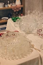 Glass Punch Bowls