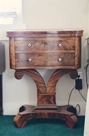 Flame Grain Mahogany Console
