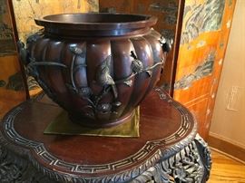 Copper and Pewter Planter