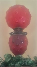 RED COIN DOT LAMP FENTON?
