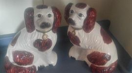 CHARMING STAFFORD STYLE DOGS