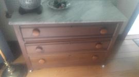 MARBLE TOP ANTIQUE DRESSER