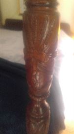 CARVED PLANTATION POST BED KING SIZE