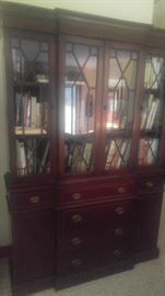 BEAUTIFUL BREAKFRONT CHINA HUTCH OWNED BY FORMER CEO OF REYNOLDS HAVE RECEIPT