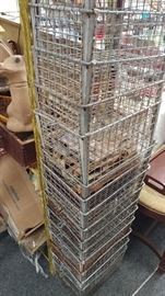 VINTAGE BASKETS W METAL # TAG