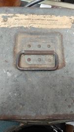 WELLS FARGO 1906 MONEY BOX HEAVY 2 PC VERY RARE