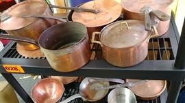 BEAUTIFUL COPPER POTS & PANS