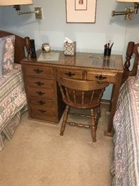 EMPIRE FURNITURE-WOODEN DESK AND CHAIR