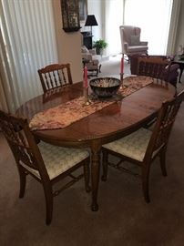 SOLID WOOD DINING TABLE WITH CHAIRS