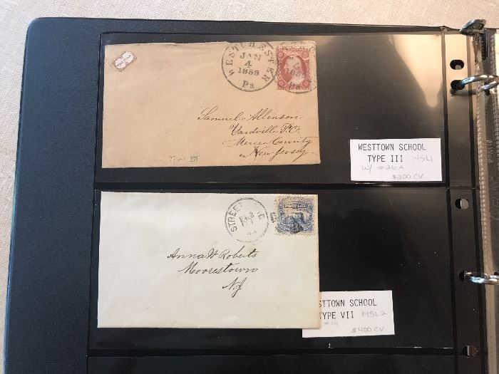 ANTIQUE ENVELOPES WITH STAMPS
