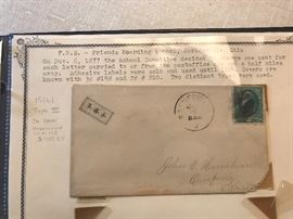 ANTIQUE ENVELOPES WITH STAMPS