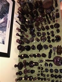 HUGE COLLECTION OF AMETHYST GLASS / PURPLE GLASS