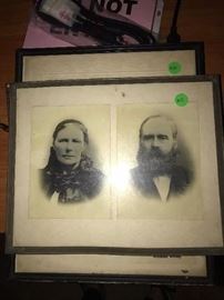 ANTIQUE PHOTOGRAPHS AND PICTURE FRAMES