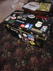 TRUNK WITH STICKERS