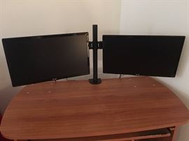 TWO 22” HD COMPUTER MONITORS