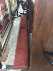 Church pew with kneeler