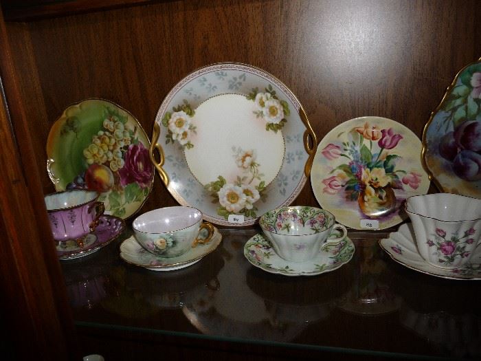 TEACUPS, PAINTED CHINA