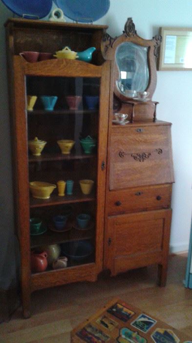 Antique Curio/Secretary desk