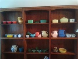 Fiestaware and vintage pyrex