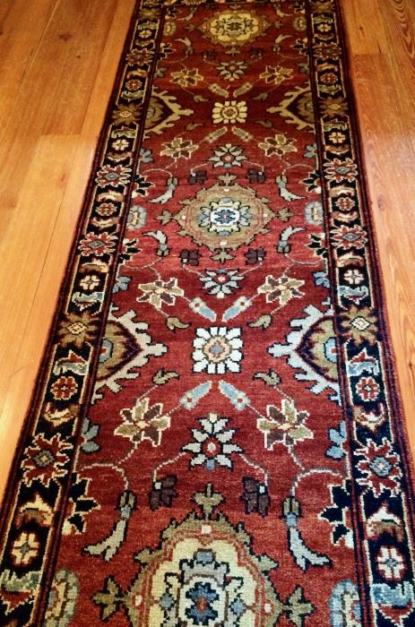 WOW!!!  What a runner.. nice hand-knotted Persian rug in beautiful colors!