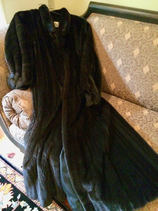 Boy, oh, Boy!!!!  Look at this stunning full-length black mink coat from Ruth's!!!  