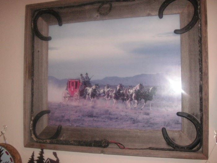 Western frame with print