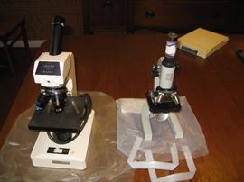 Large and small microscopes 