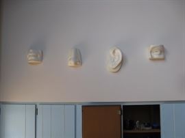 Mouth, nose, ear and eye wall art