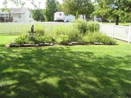 Stones around large gardens