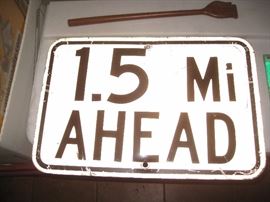 Sign 1.5 miles ahead