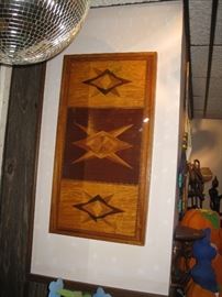 Inlaid wood picture