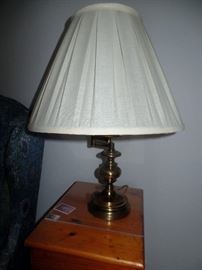  Brass lamp with  extending arm 
