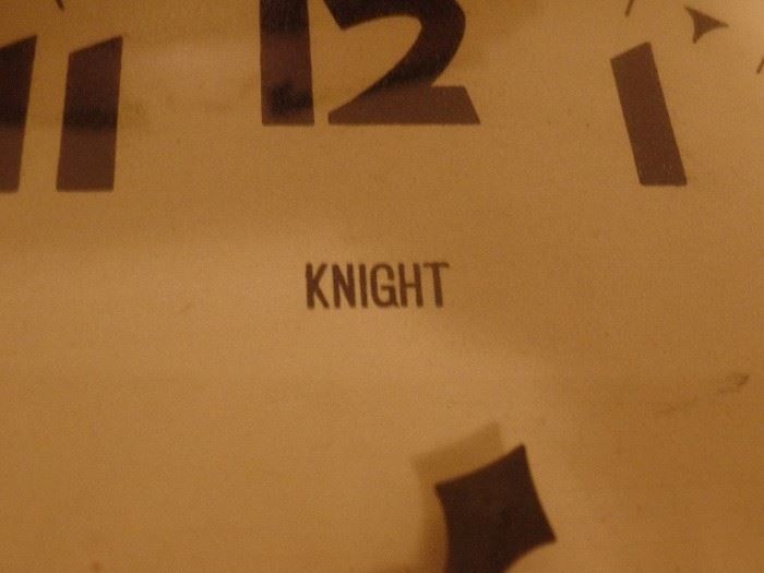 Knight wall clock