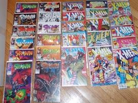 Tons of comics - Dean Pool, Spider-Man, Superman, Mirage, Ghost rider, Spirits of Vengeance, Justice League, Wild C.A.T.S., Spawn, X-Men, Maxx. to name a few.