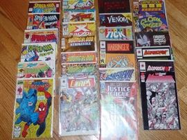 Tons of comics - Dean Pool, Spider-Man, Superman, Mirage, Ghost rider, Spirits of Vengeance, Justice League, Wild C.A.T.S., Spawn, X-Men, Maxx. to name a few.