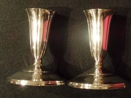 Sterling candle sticks
