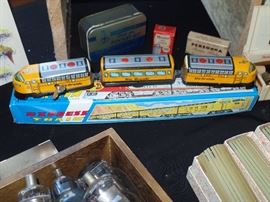 Wind up vintage Rio-Granda Express Train with original box - excellent condition