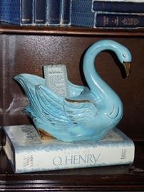 Ceramic blue swan 