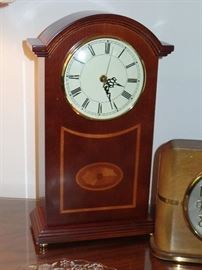  Wood table top clock 