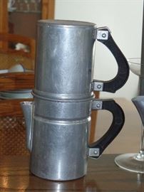 Metal "drip" coffee pot