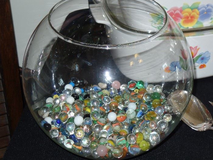 Fish bowls of marbles