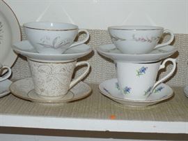 Collection of miscellaneous tea cups