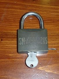  Vintage lock and key 