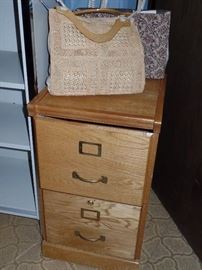 2 Drawer File Cabinet-wood