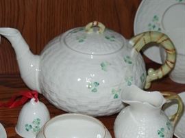 Belleek tea pot