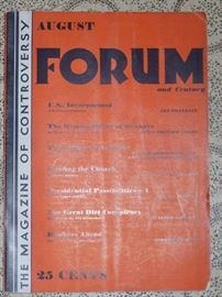 1930's Forum Magazine of Controversy