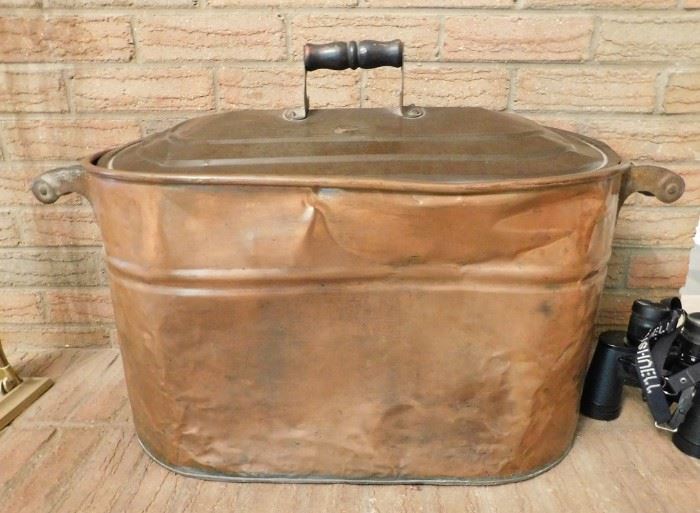 Large Copper Boiling Pot