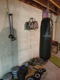 Punching bag and workout equipment