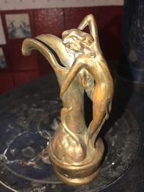 Beautiful brass figural vase