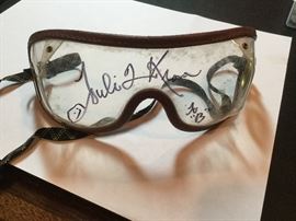 Julie Krone autographed goggles